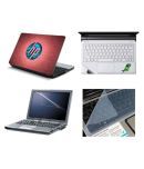 4in1 Combo of HP Laptop Skin with Palmrest Skin, Laptop Screen Guard and Key Guard for All Laptop - Notebook
