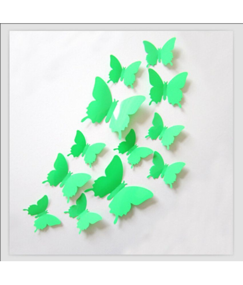     			Jaamso Royals Wall Sticker -3D Butterfly Nature Nature PVC Sticker