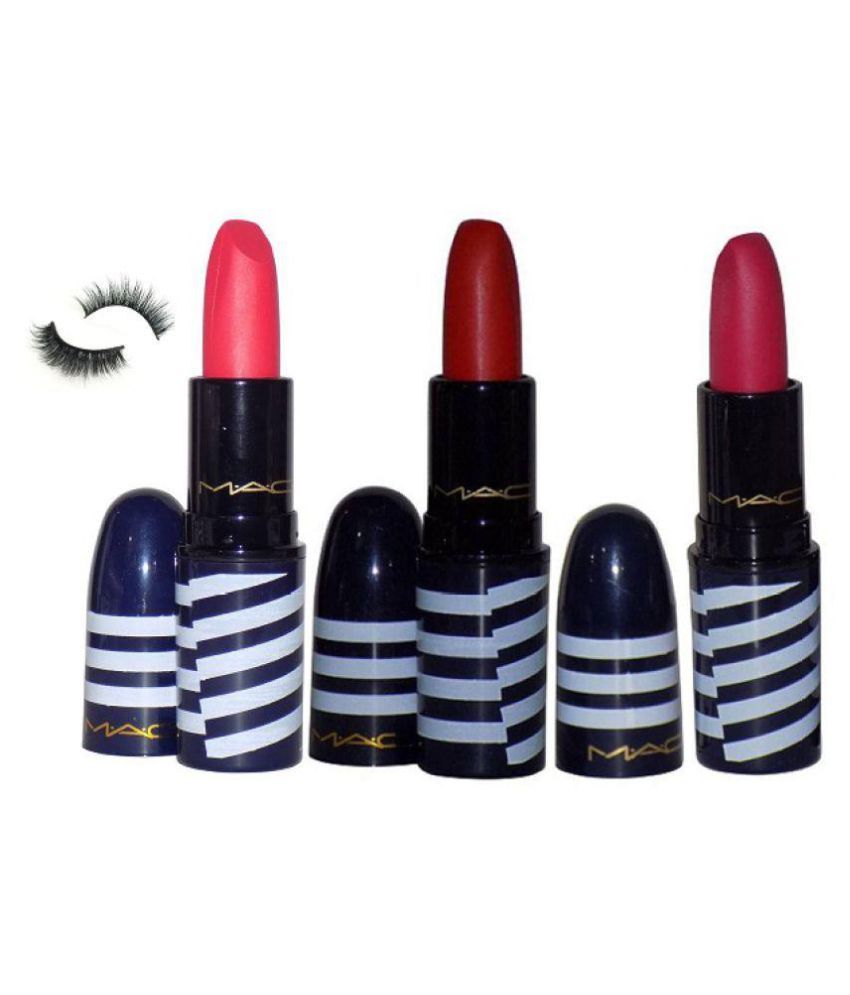 Mac Lustre Lipstick Rouge A Levres Eyelashes Face 9 Gm