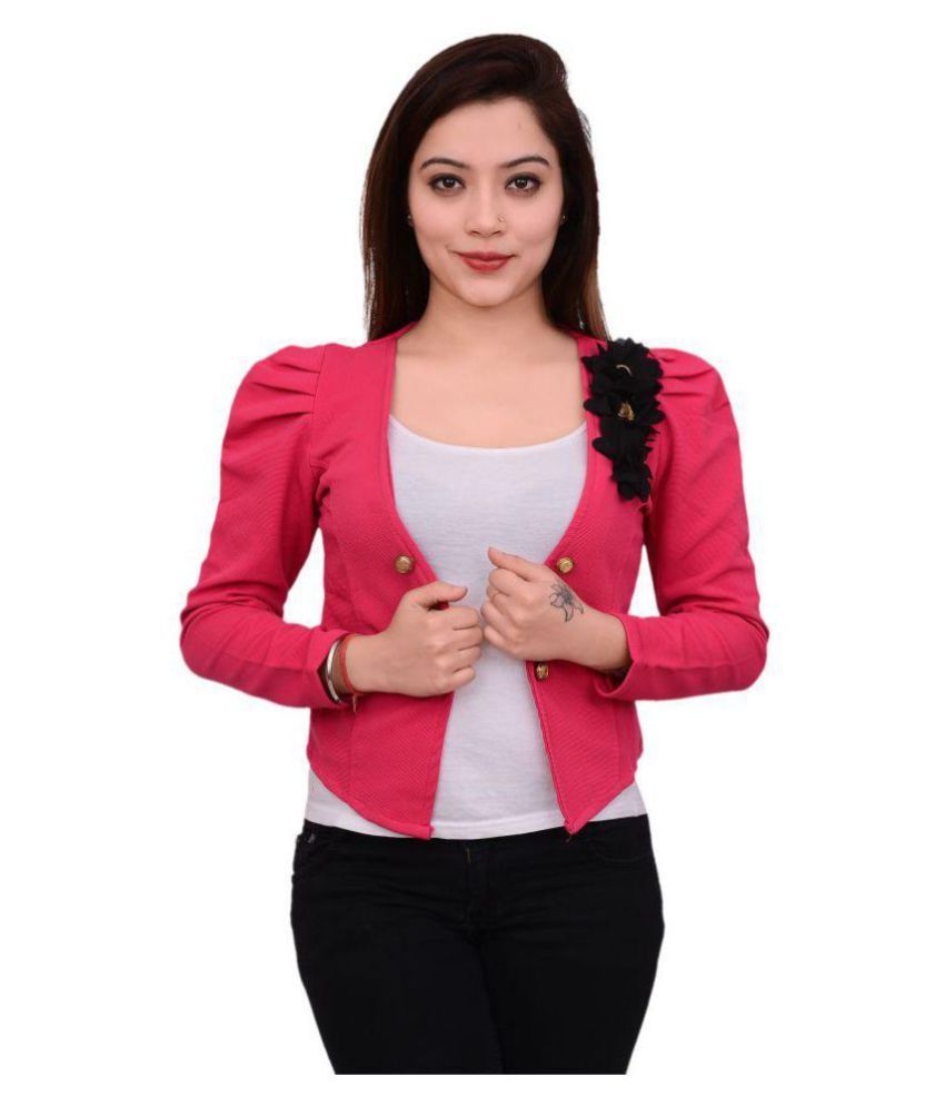 Buy AAKRITHI Velvet Red Short Coats Online at Best Prices in India