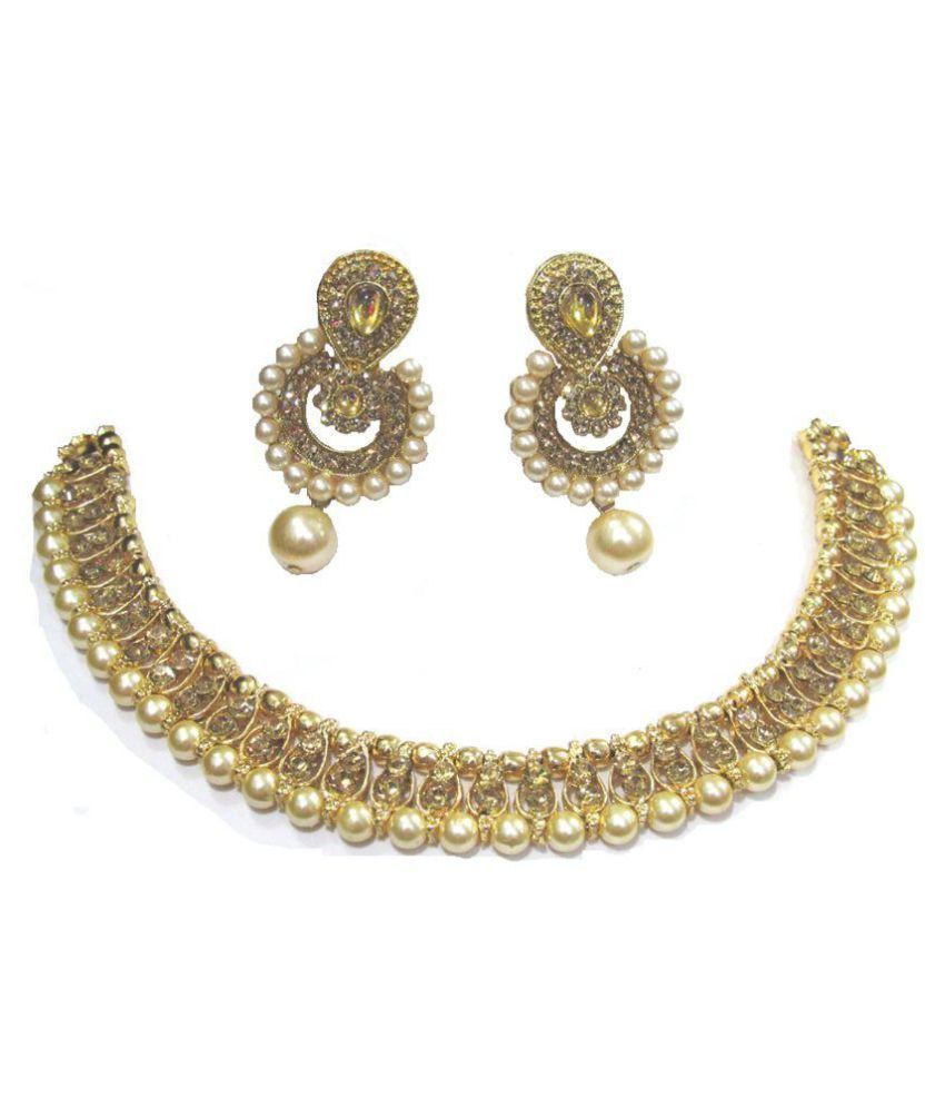 polki stone necklace