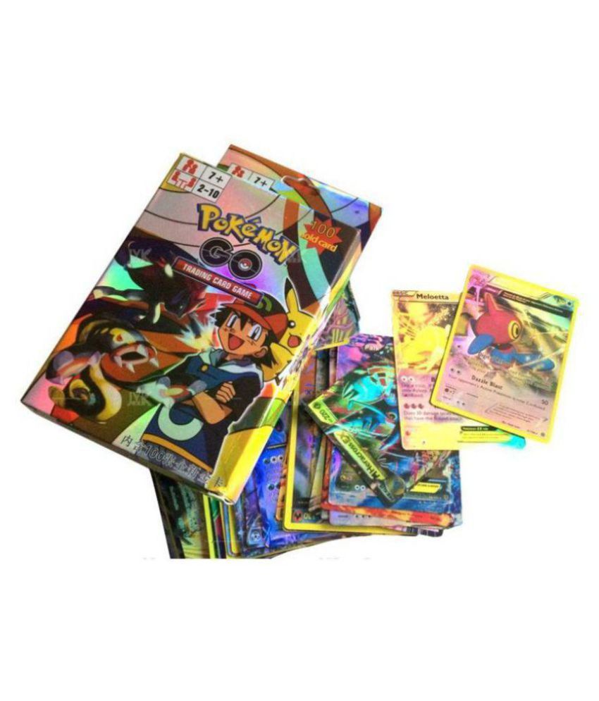 Assemble Pokemon Go Trading Gold Cards Game Pack of 100 (Multicolor) - Buy Assemble Pokemon Go ...