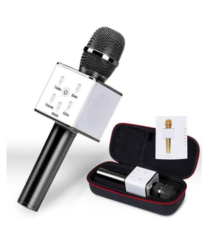     			Stark Bluetooth Karaoke Singing Q7 Black Mic Speaker Wireless Microphone
