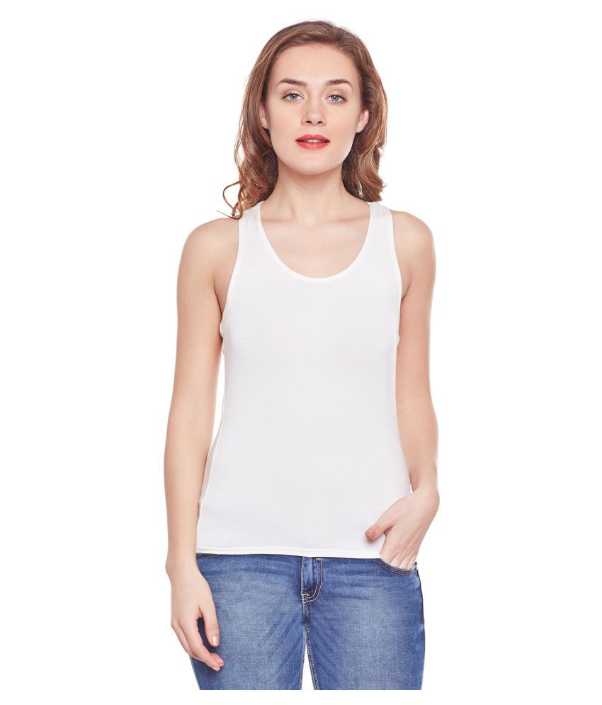 Buy Camey Cotton Lycra Slip - White Online at Best Prices in India ...