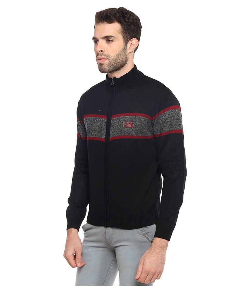 black high neck sweater mens