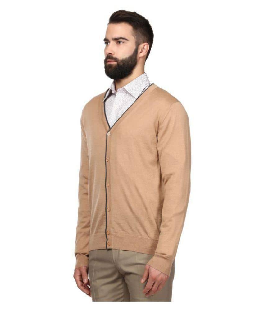 Raymond Beige V Neck Sweater Buy Raymond Beige V Neck Sweater Online