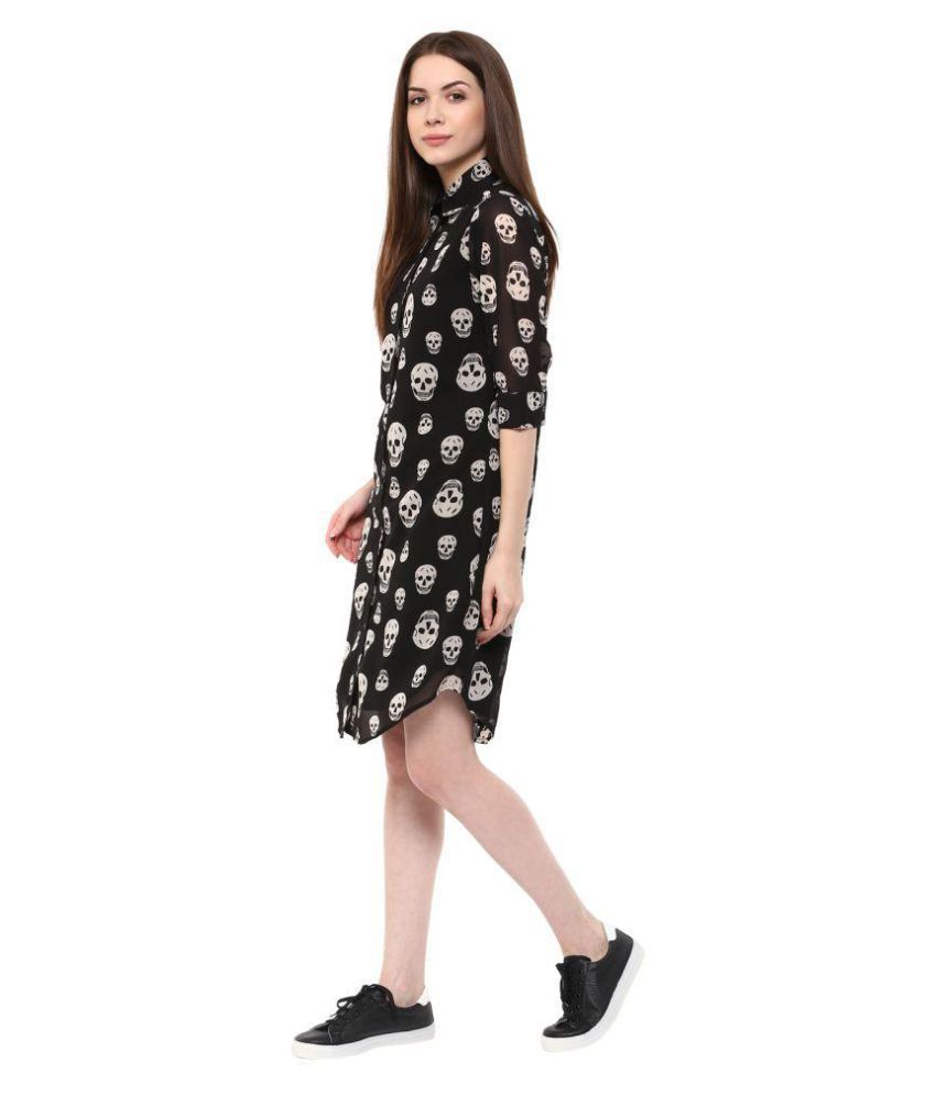georgette black shirt