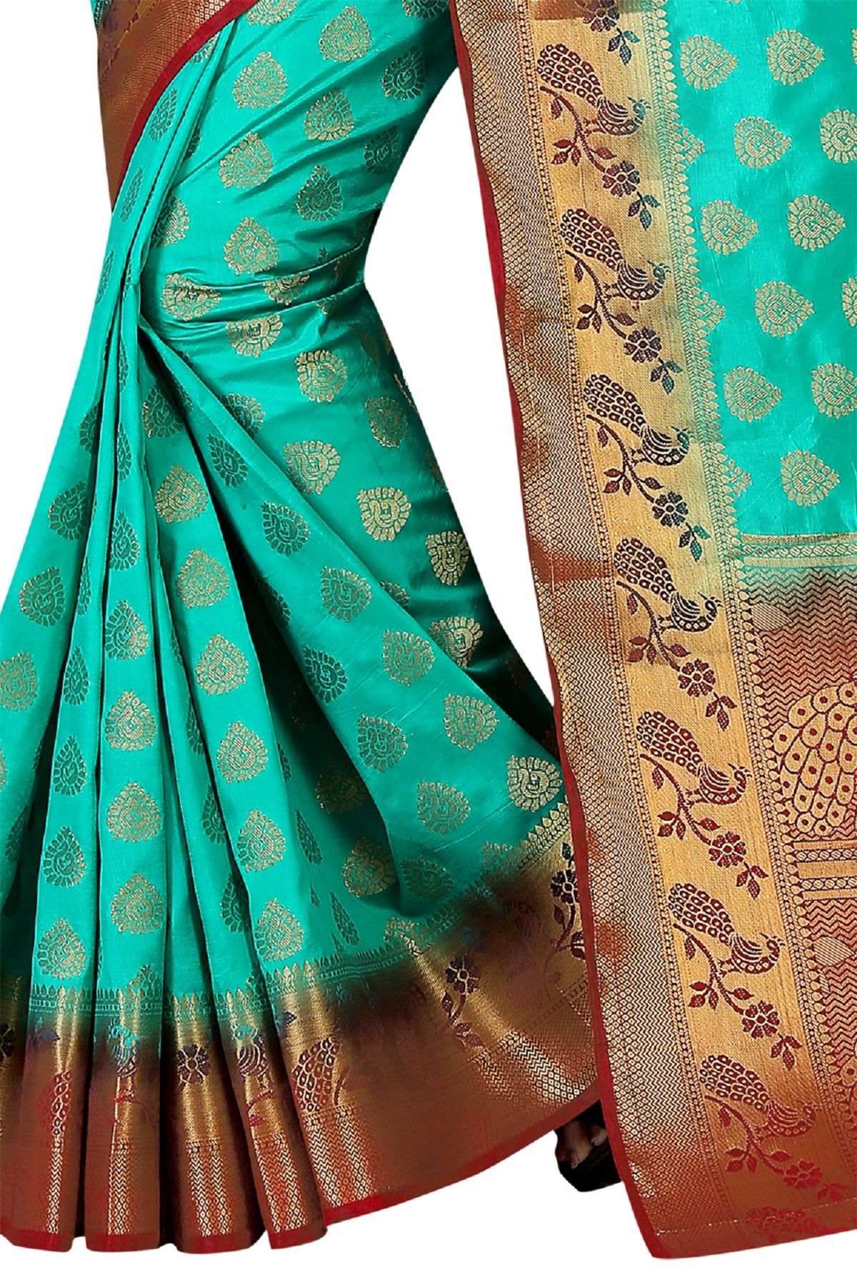 Fashion and hub Multicoloured Silk Saree Buy Fashion and hub