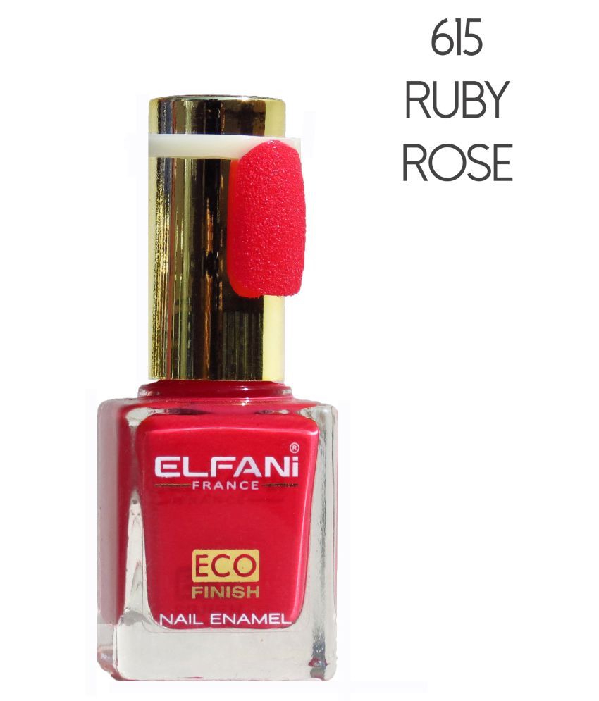     			Elfani Nail Polish Snow Coat Textured Red 9 mL