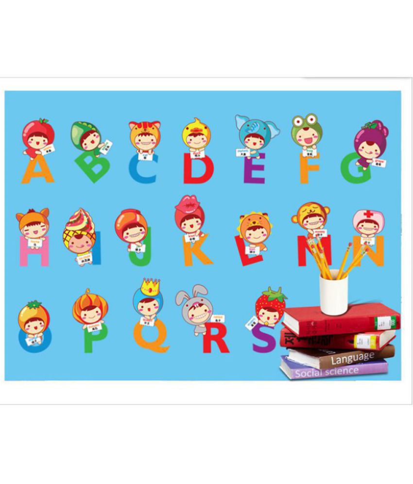     			Jaamso Royals ABCD Alphabet Alphabet PVC Sticker