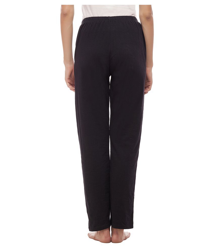 Buy Peptrends Cotton Trackpants - Black Online at Best Prices in India ...