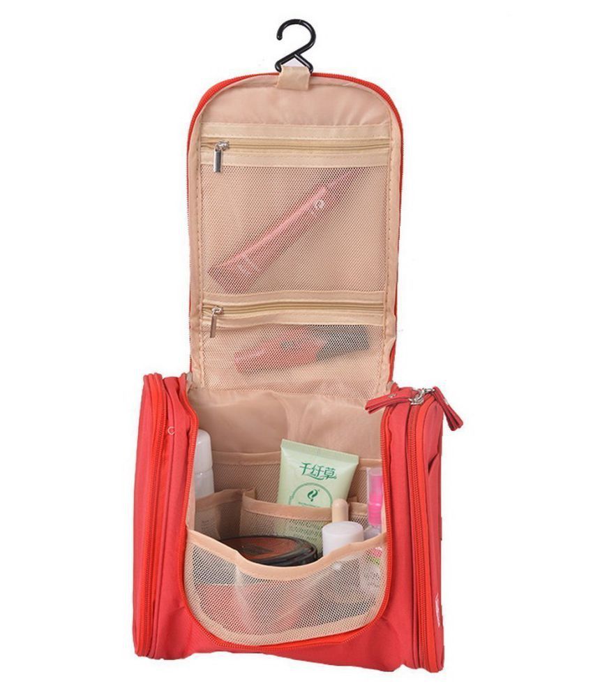 Everbuy Red Travel Make-up bag Cosmetic Bag Toiletry Bag - Buy Everbuy ...
