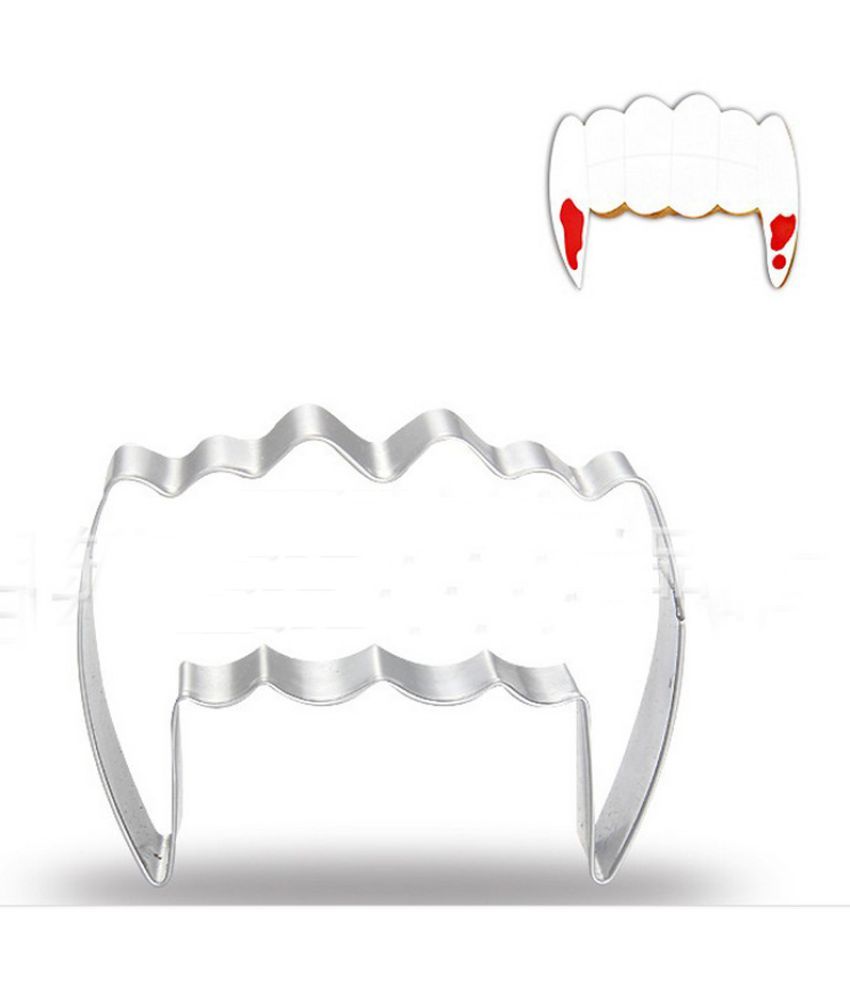 Generic Halloween Zombie Teeth Metal Cookie Cutter Reposteria Cortador De Biscoito Gateau Biscuit Stamp Mold Baking Tool Cupcake Topper Metal Buy Online At Best Price In India Snapdeal