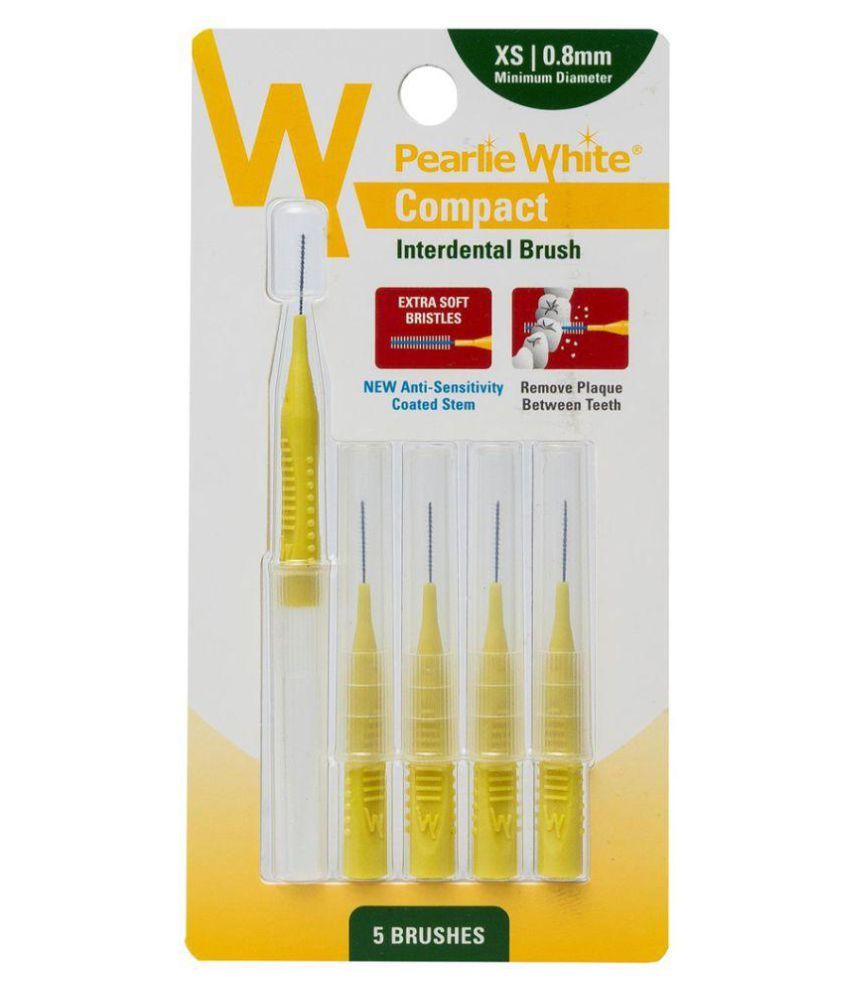 Pearlie White Compact Interdental Brush X S0.8mm Interdental Brush: Buy ...