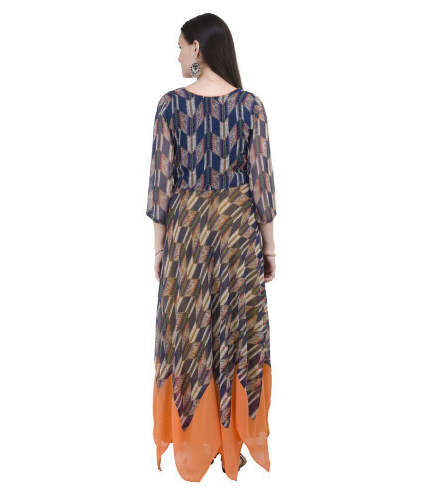 asymmetrical hemline kurti