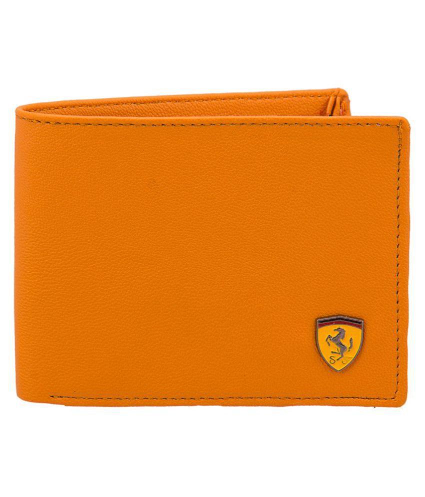 Puma Clue Leather Yellow Fashion Short Wallet: Buy Online at Low Price ...