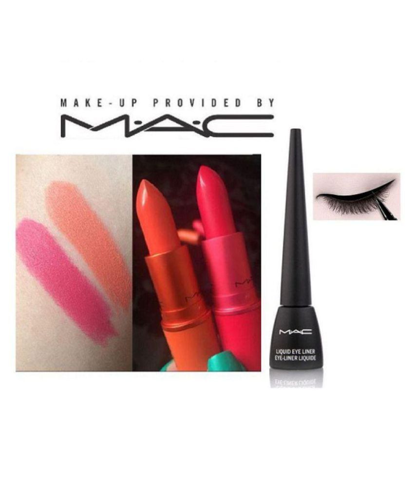 Mac Imported Fresh Salmon,Milan Lipstick &Waterproof Eyeliner Fresh