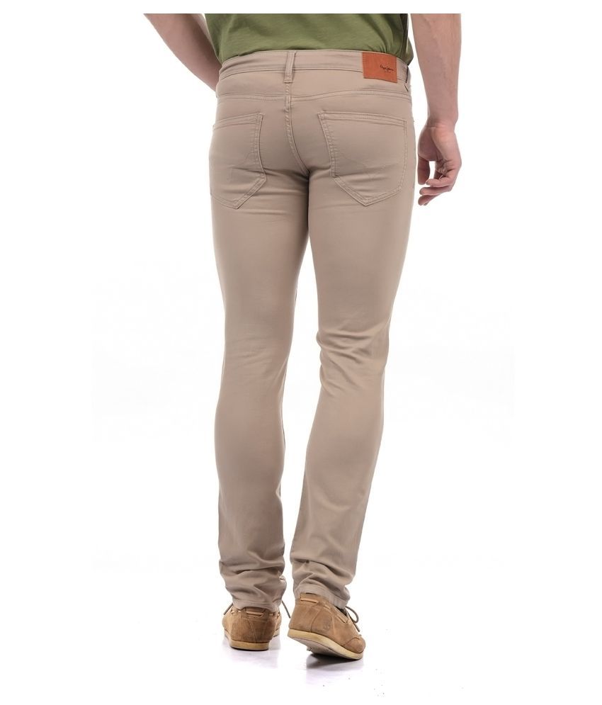 Pepe Jeans Brown Regular Fit Jeans - Buy Pepe Jeans Brown Regular Fit Jeans Online at Best 