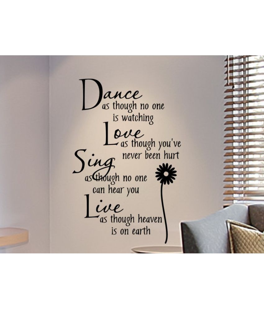     			Sticker Studio Dance sing love Motivational/Quotes Motivational/Quotes PVC Sticker