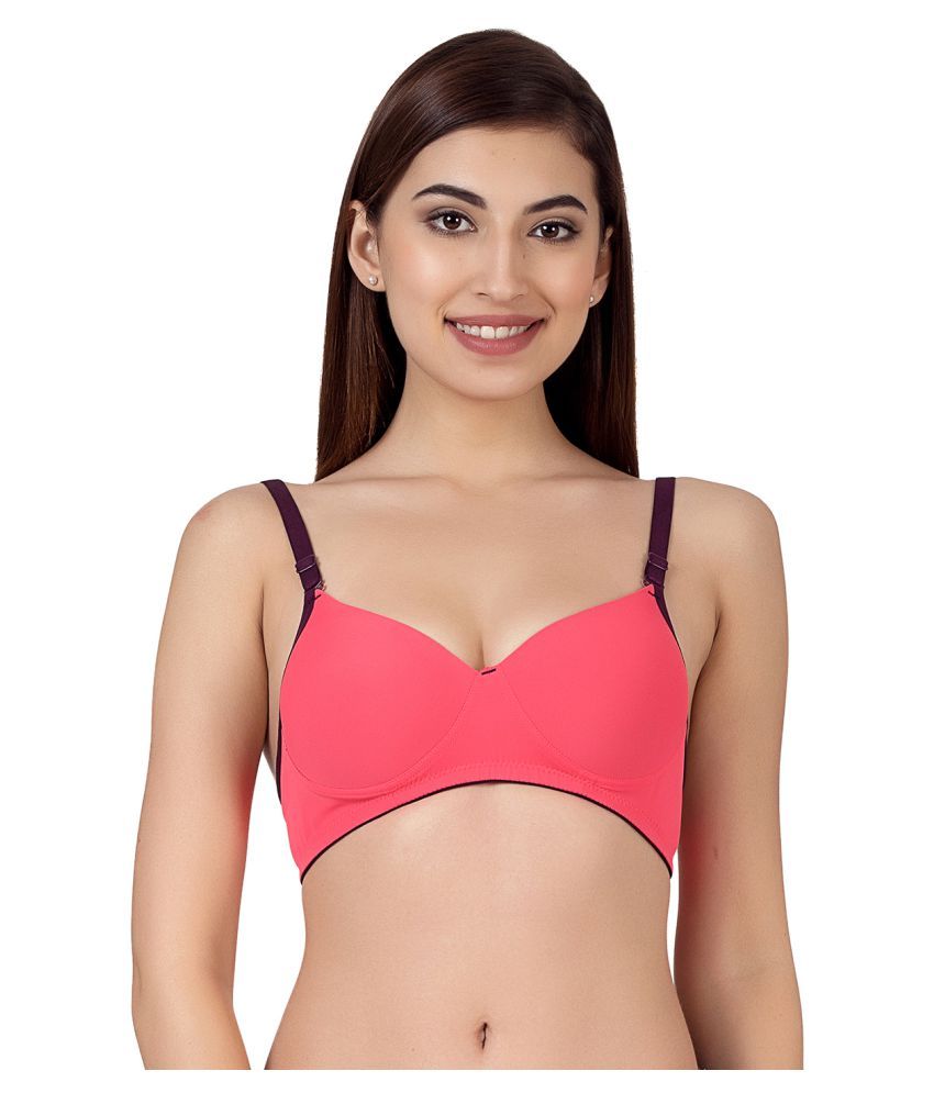     			Clovia Nylon Women's T-Shirt Bra ( Orange )