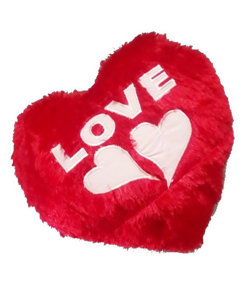 heart plush pillow