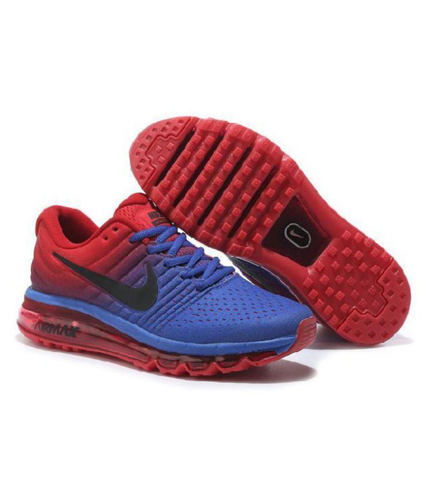 nike air max 2017 blue running shoes