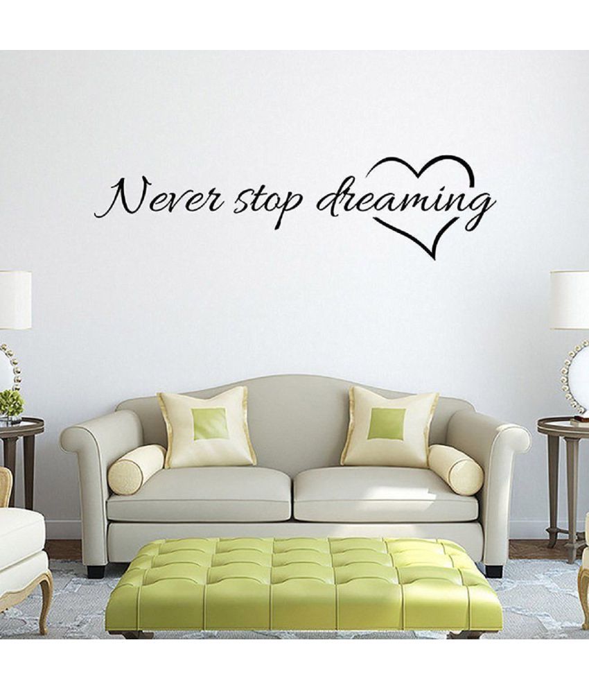     			Decor Villa Never stop dreaming Motivational/Quotes Motivational/Quotes PVC Sticker