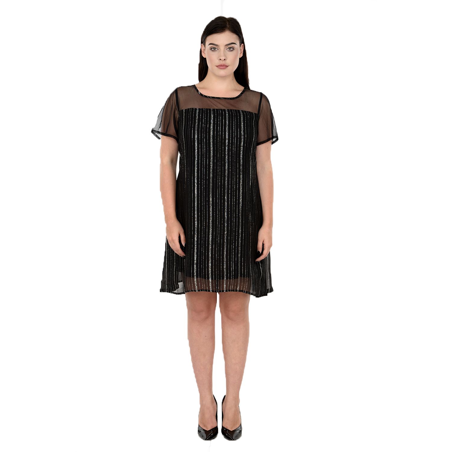 Qurvii Georgette Black Dresses - Buy Qurvii Georgette Black Dresses ...