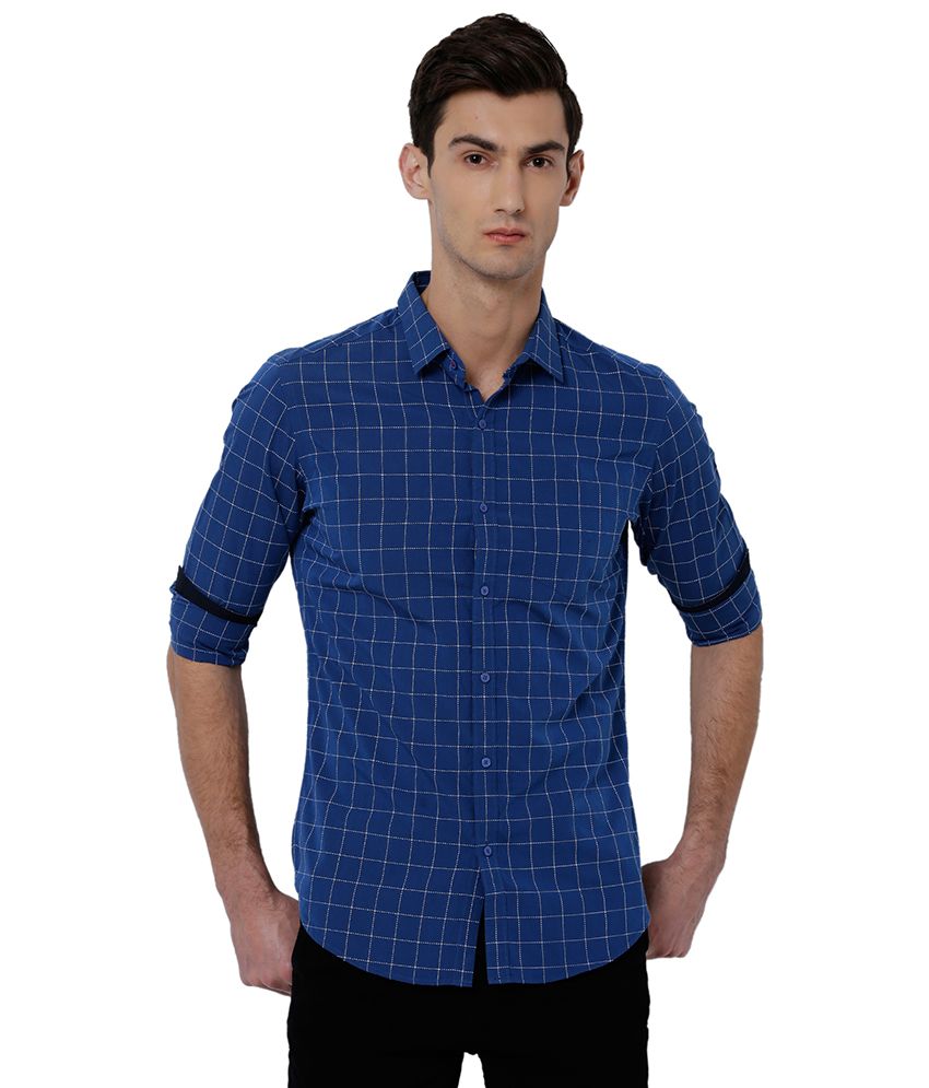     			Black Coffee 100 Percent Cotton Slim Fit Checks Men's Casual Shirt - Multi ( Pack of 1 )