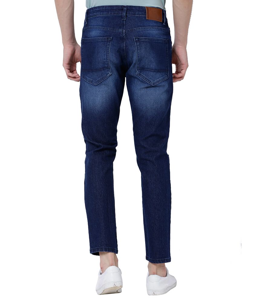 highlander tapered fit men blue jeans