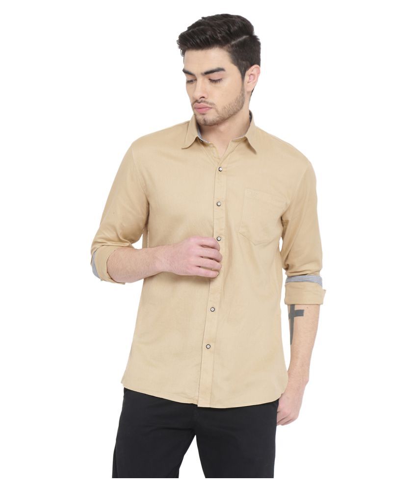 khaki formal shirt