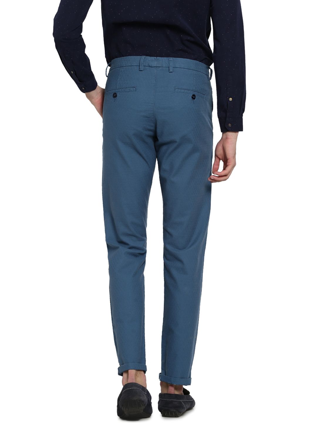 Rare Rabbit Blue Slim -Fit Flat 