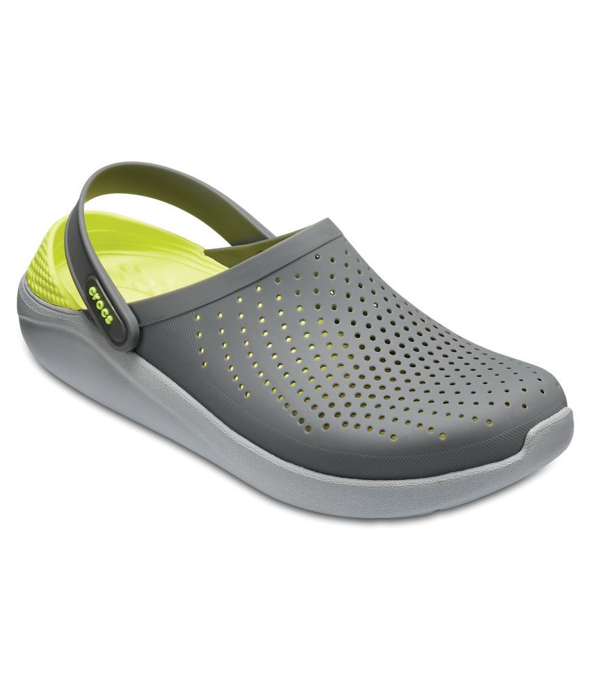grey literide crocs