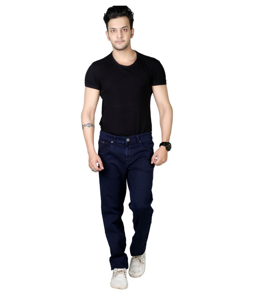 men's dark blue jeans slim fit