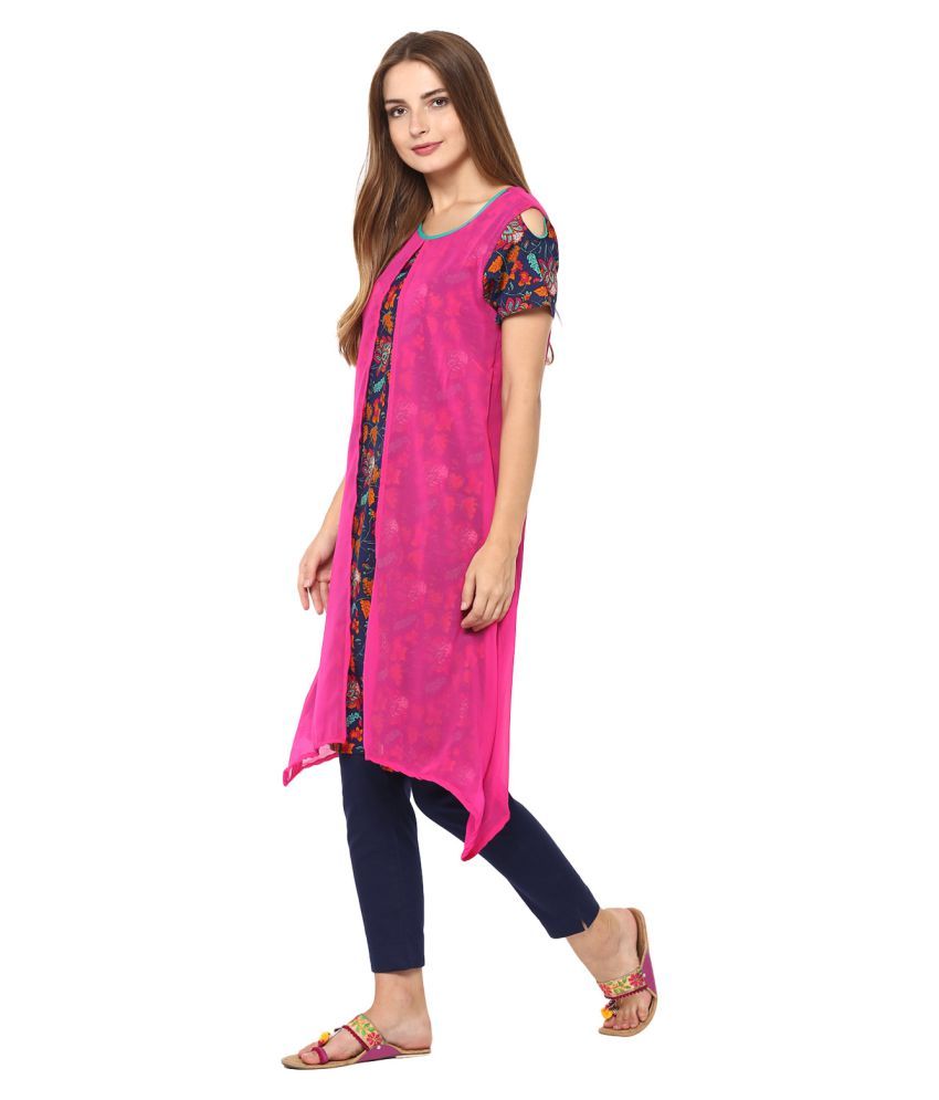 Avanya Cotton Kurti With Pants - Stitched Suit - Buy Avanya Cotton ...