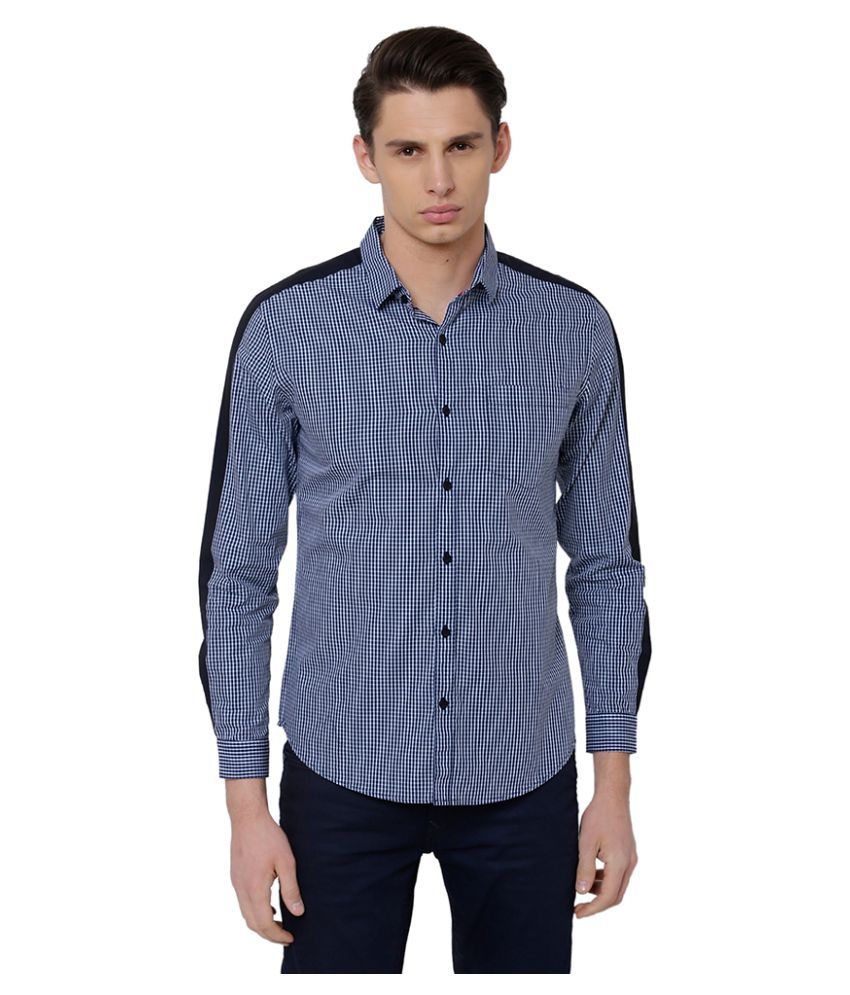     			Black Coffee Navy Slim Fit Shirt