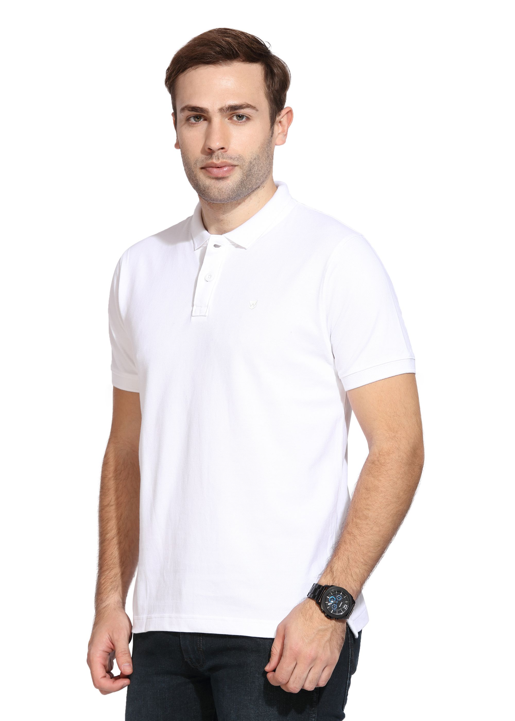 Wrangler White Round T-Shirt - Buy Wrangler White Round T-Shirt Online ...