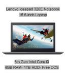 Lenovo Ideapad 320E (80XH01GEIN) Notebook (6th Gen Intel Core i3- 4GB RAM- 1TB HDD- 39.62cm(15.6)- DOS) (Black)