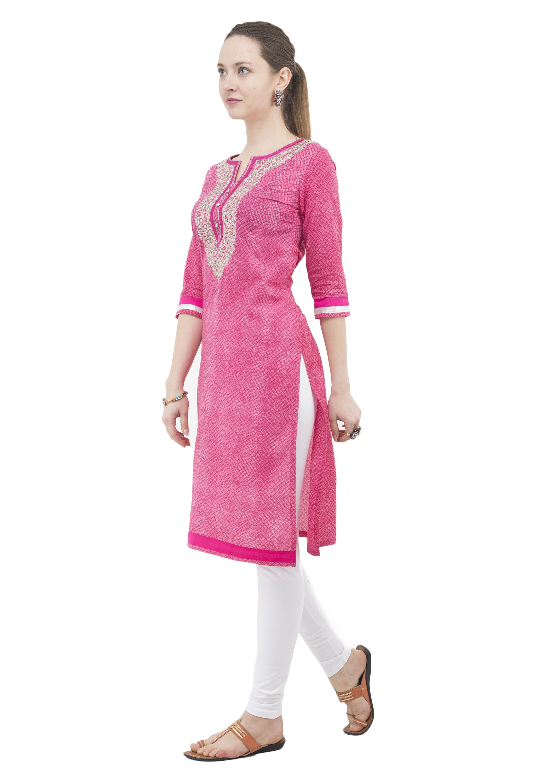 pink kurti matching pant