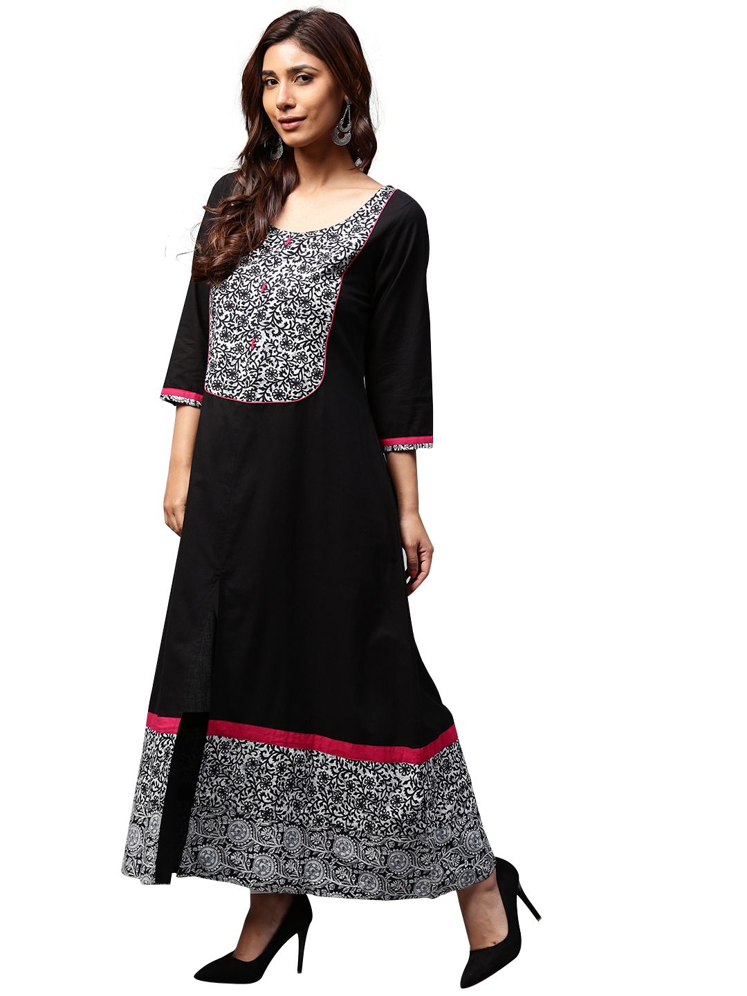 black kurti tops