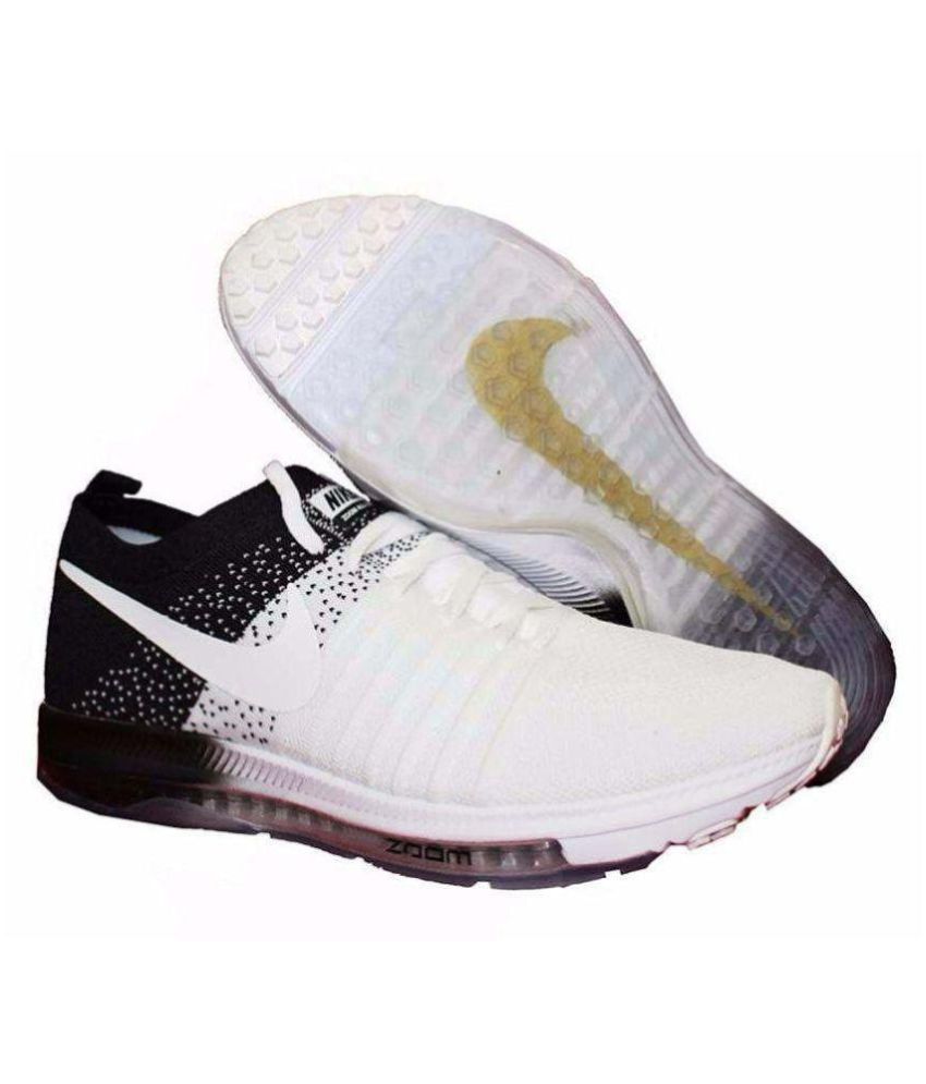 Nike NIKE ZOOM ALL OUT WHITEBLK White Running Shoes Buy