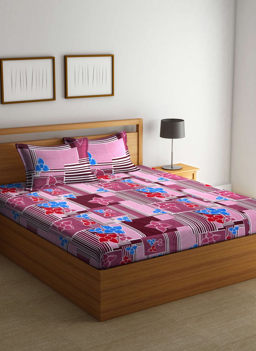 Weaving Magic Cotton Double Bedsheet with 2 Pillow Covers Buy Weaving