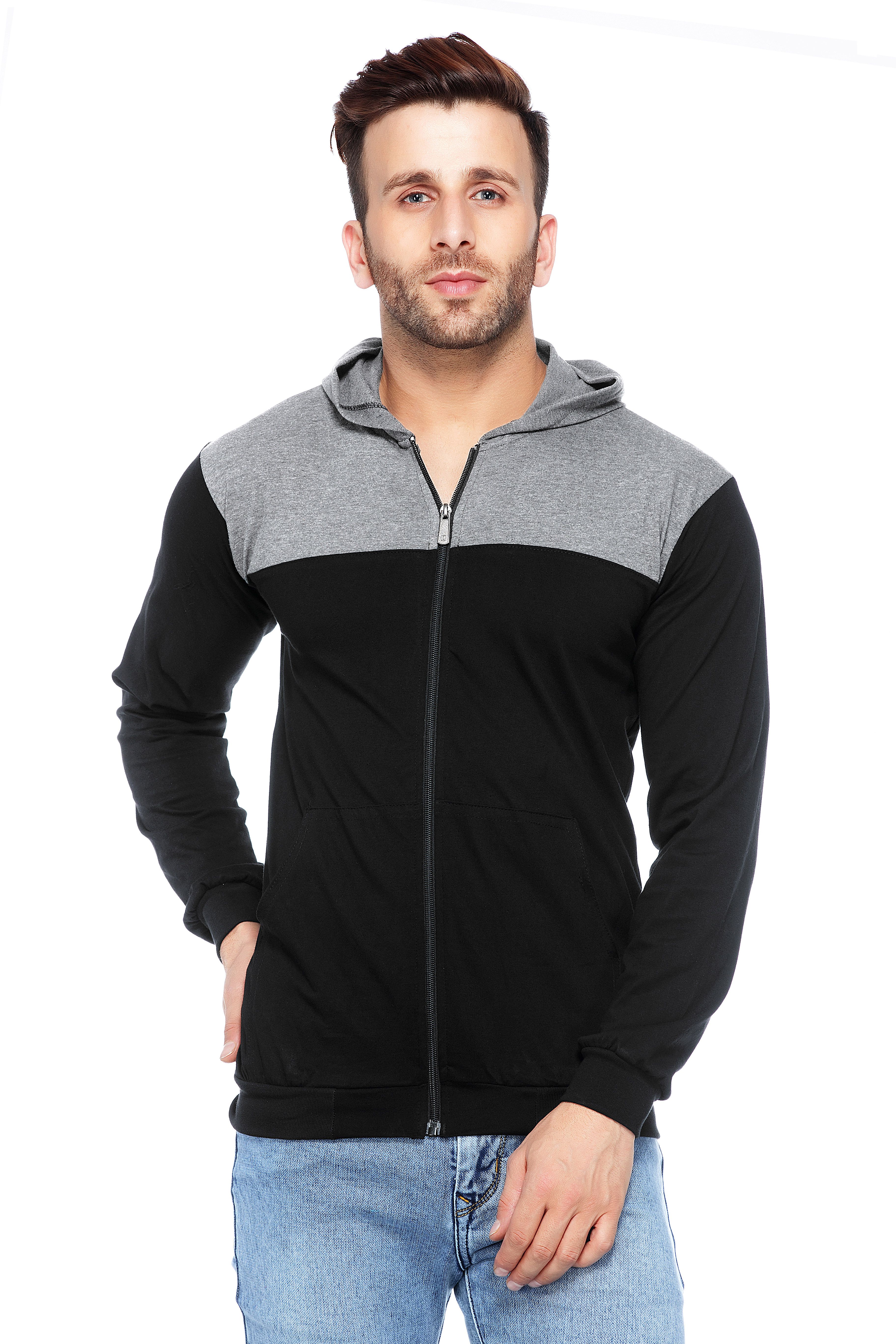 V3SQUARED Grey Hooded T-Shirt - Buy V3SQUARED Grey Hooded T-Shirt ...