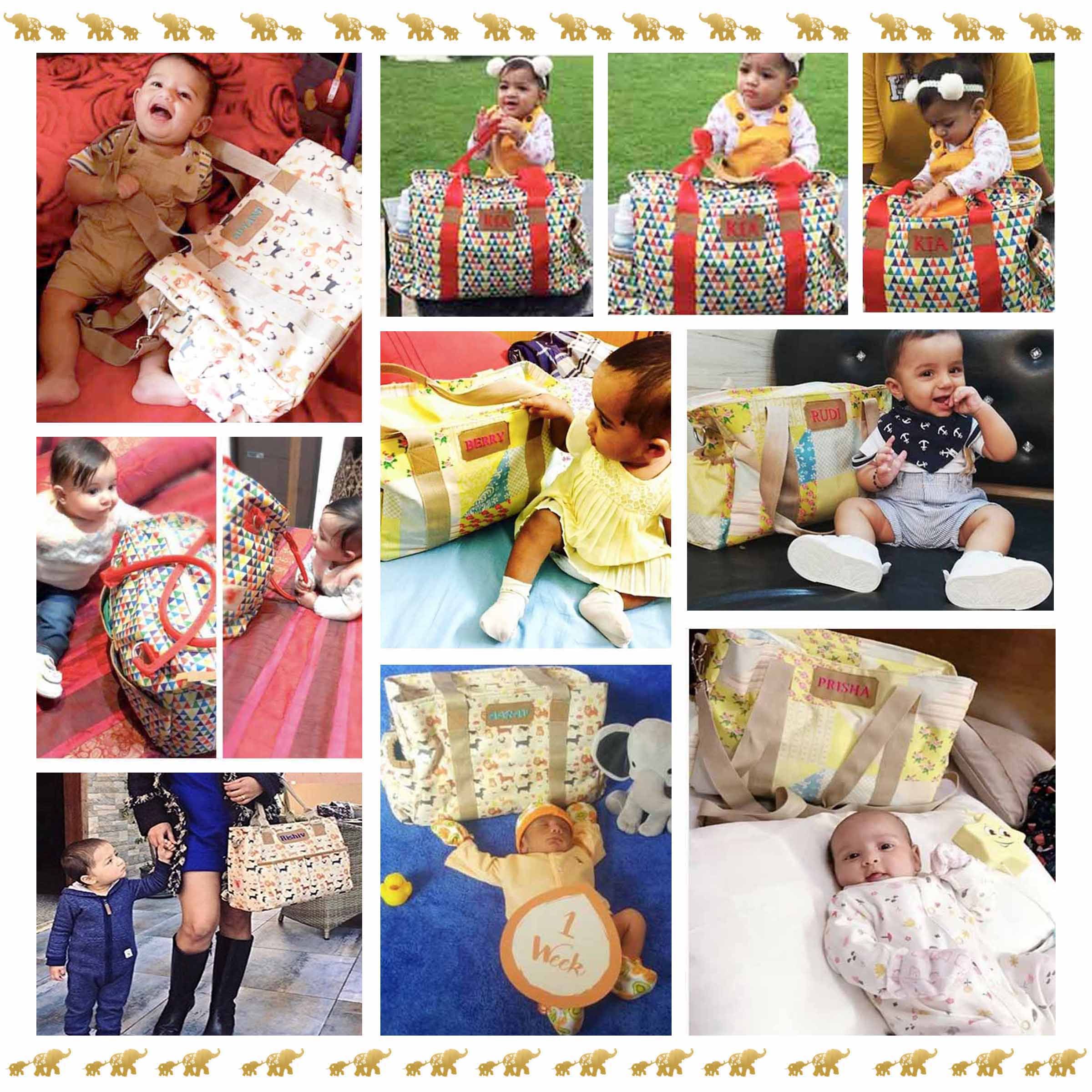 Baby Jalebi MultiColour Canvas Diaper Bag ( 29 cm Buy Baby Jalebi