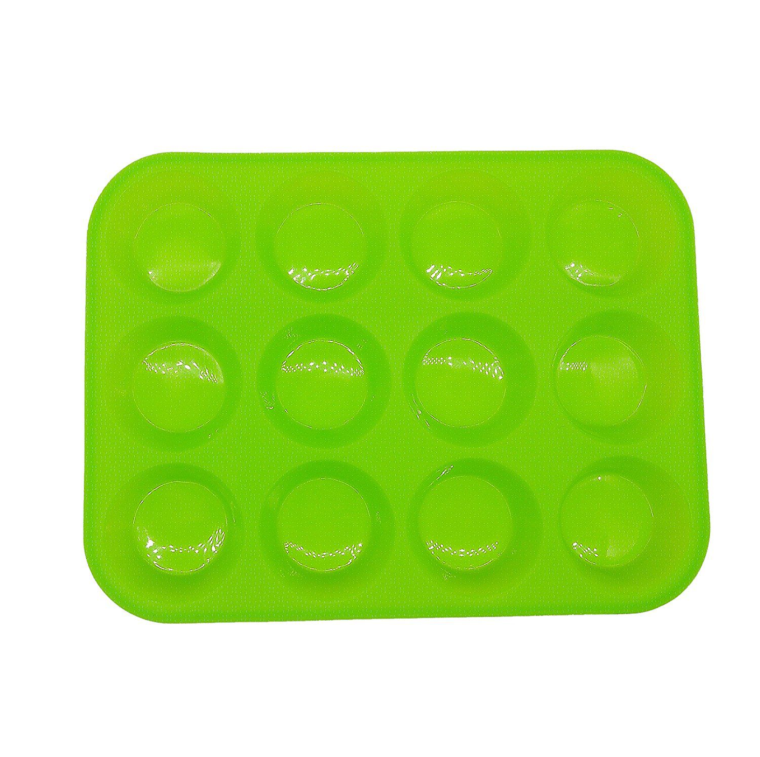 Shuban Silicone Muffin Moulds 12 cavity-Green: Buy Online at Best Price ...