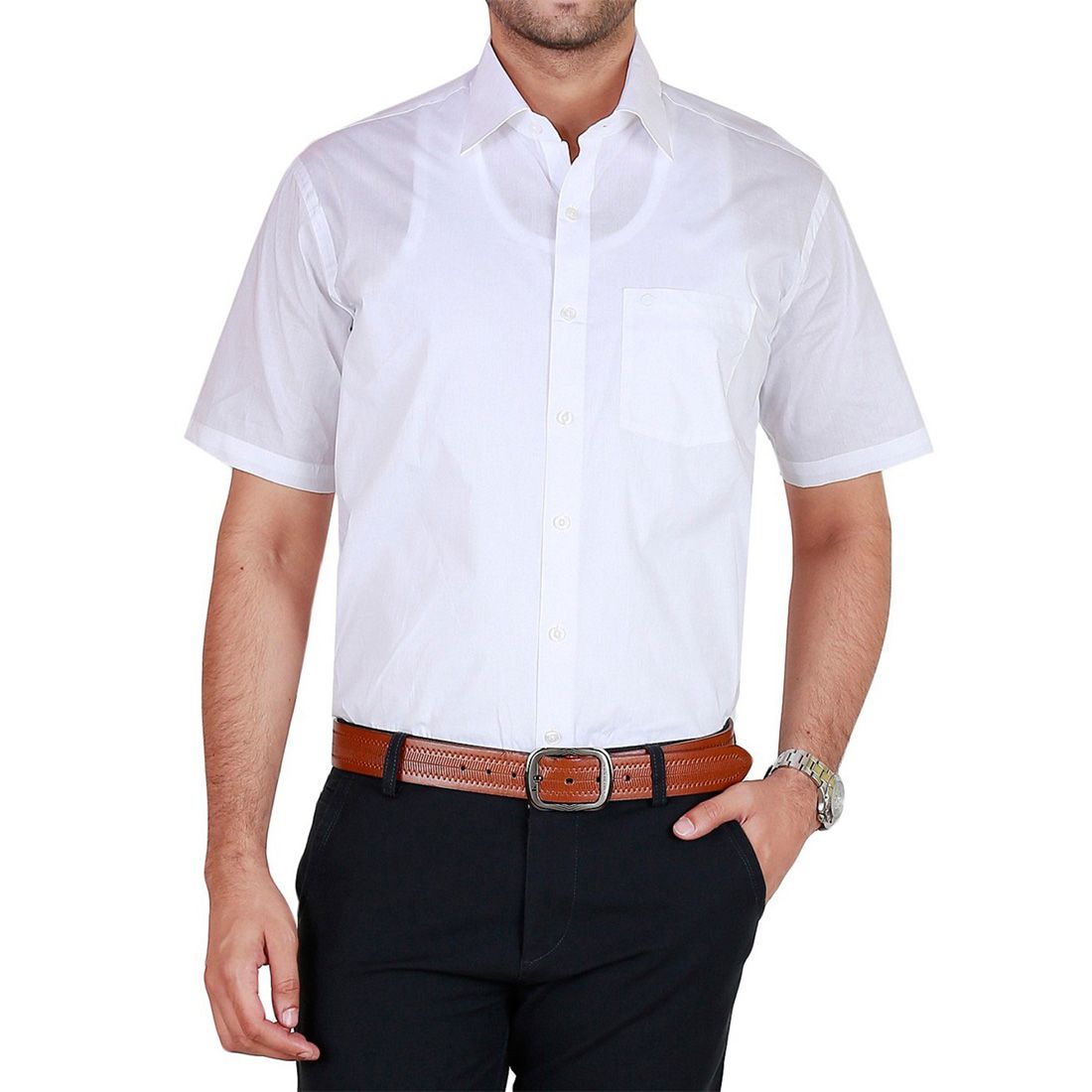 mens white shirts regular fit