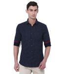 Black Coffee Navy Slim Fit Formal Shirt