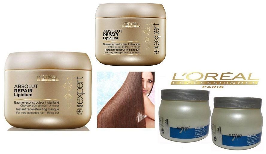 Kitty Loreal Abosult Repair Conditioner Pack of 2 & Loreal X Tenso Spa