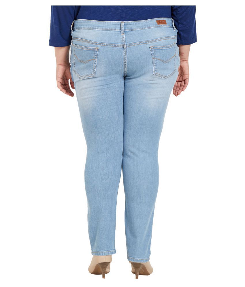 plus size blue jeans