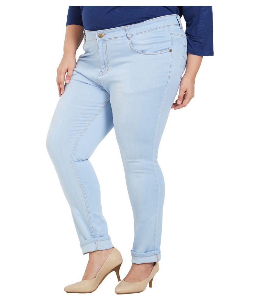 plus size blue jeans